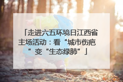 走进六五环境日江西省主场活动：看“城市伤疤”变“生态绿肺”