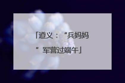 遵义：“兵妈妈”军营过端午