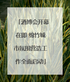 酒博会开幕在即 绵竹城市氛围营造工作全面启动
