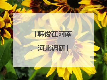 韩俊在河南、河北调研
