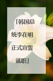 韩国总统李在明正式宣誓就职
