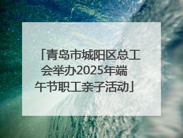 青岛市城阳区总工会举办2025年端午节职工亲子活动