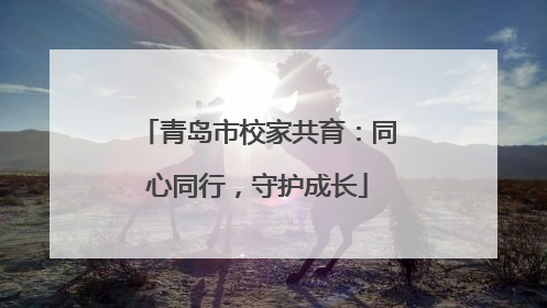 青岛市校家共育：同心同行，守护成长