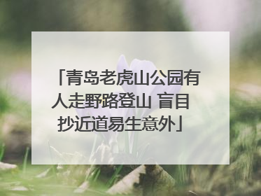 青岛老虎山公园有人走野路登山 盲目抄近道易生意外