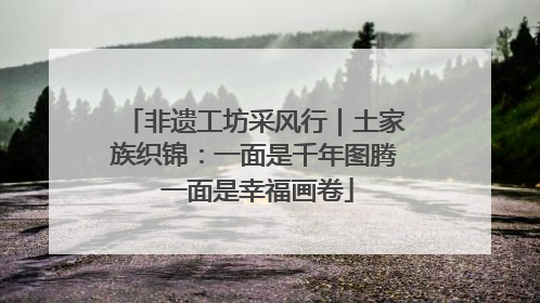 非遗工坊采风行｜土家族织锦：一面是千年图腾 一面是幸福画卷