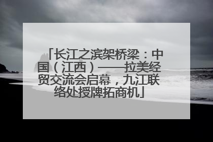 长江之滨架桥梁：中国（江西）——拉美经贸交流会启幕，九江联络处授牌拓商机