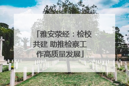 雅安荥经：检校共建 助推检察工作高质量发展