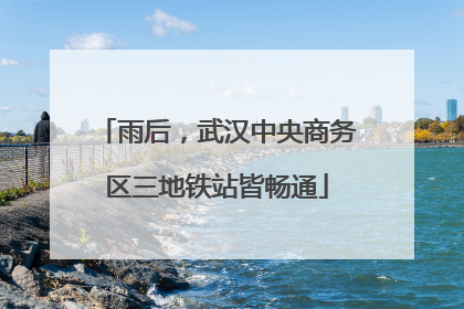 雨后，武汉中央商务区三地铁站皆畅通