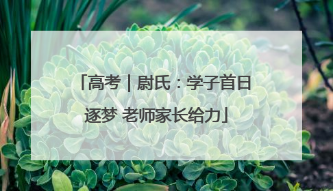 高考｜尉氏：学子首日逐梦 老师家长给力