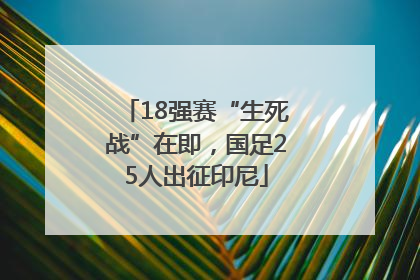 18强赛“生死战”在即，国足25人出征印尼