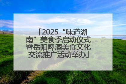 2025“味道湖南”美食季启动仪式暨岳阳啤酒美食文化交流推广活动举办