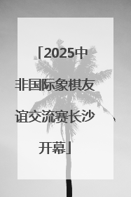 2025中非国际象棋友谊交流赛长沙开幕