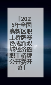 2025年全国高新区职工桥牌赛暨成渝双城经济圈职工桥牌公开赛开幕