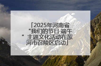 2025年河南省“我们的节日·端午”主题文化活动在漯河市召陵区启动