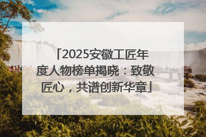 2025安徽工匠年度人物榜单揭晓：致敬匠心，共谱创新华章
