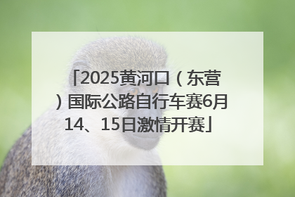 2025黄河口（东营）国际公路自行车赛6月14、15日激情开赛