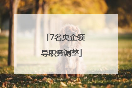 7名央企领导职务调整