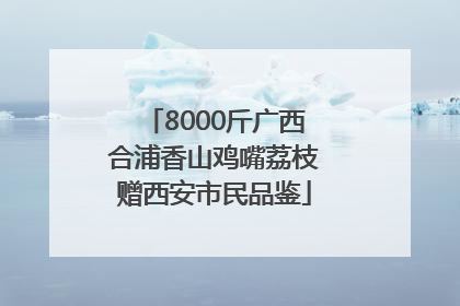 8000斤广西合浦香山鸡嘴荔枝赠西安市民品鉴