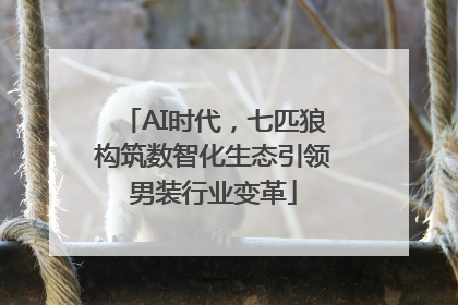 AI时代，七匹狼构筑数智化生态引领男装行业变革